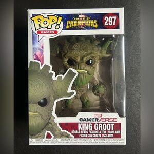 Funko Pop! King Groot Figure - Green and Brown